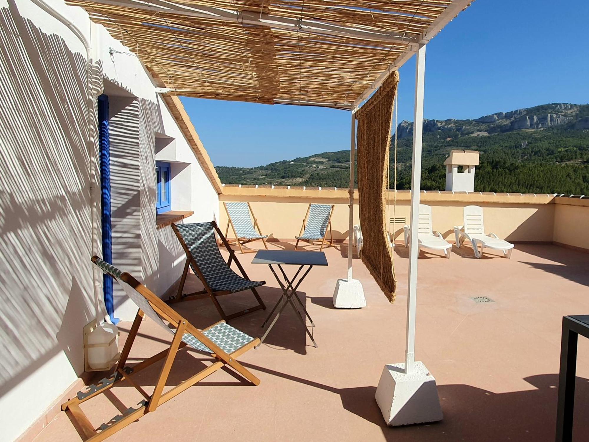 Atico Guadalest Rooftop Apartment With 360º Views And Art Esterno foto
